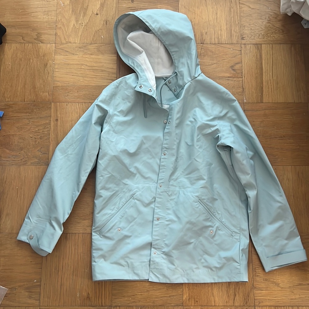 Babaton Light Blue Raincoat